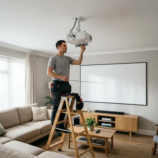 beamer aan plafond hangen