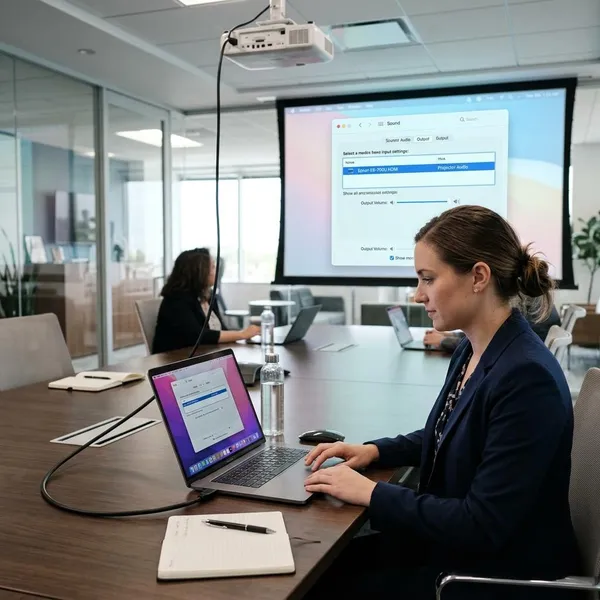 Beamer instellen op een MacBook