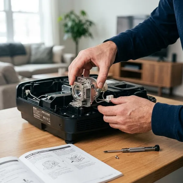 Veilig werken bij lamp vervangen