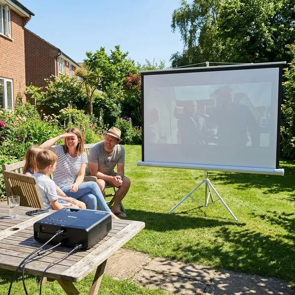 Kan een beamer buiten overdag goed werken