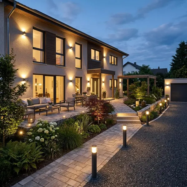 Wired vs Solar EGLO Garden Lighting