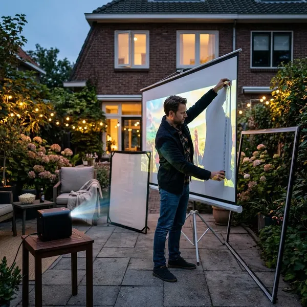 hoeveel lumen beamer buiten