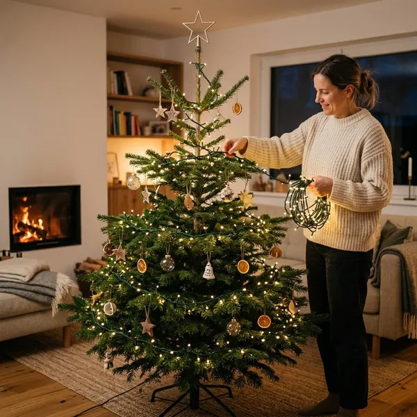 Hoeveel lichtsnoer kies je per kerstboomstijl