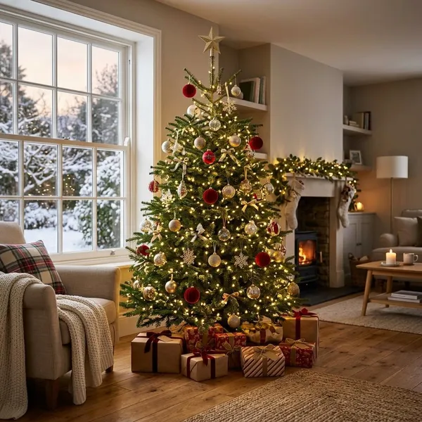 Hoe verdeel je lichtsnoer mooi in de kerstboom