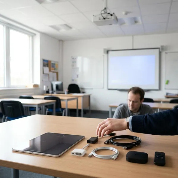 Geen beeld van iPad op beamer oplossen