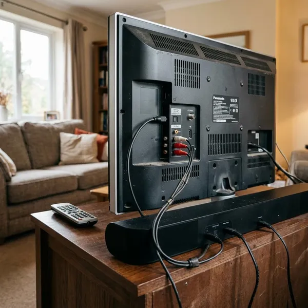 Soundbar aansluiten op een oude tv