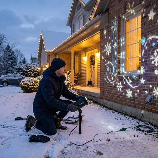 Waar let je op bij een kerst projector buiten