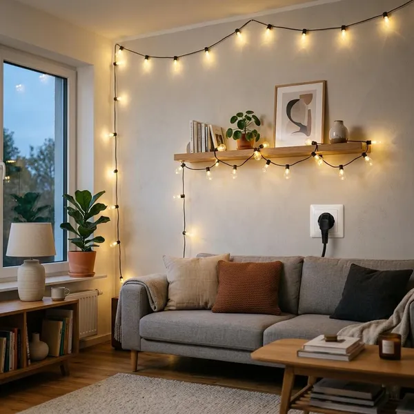 lichtsnoer binnen met stekker