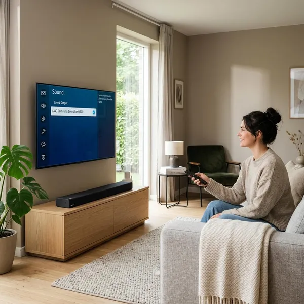 Samsung soundbar geluid instellen