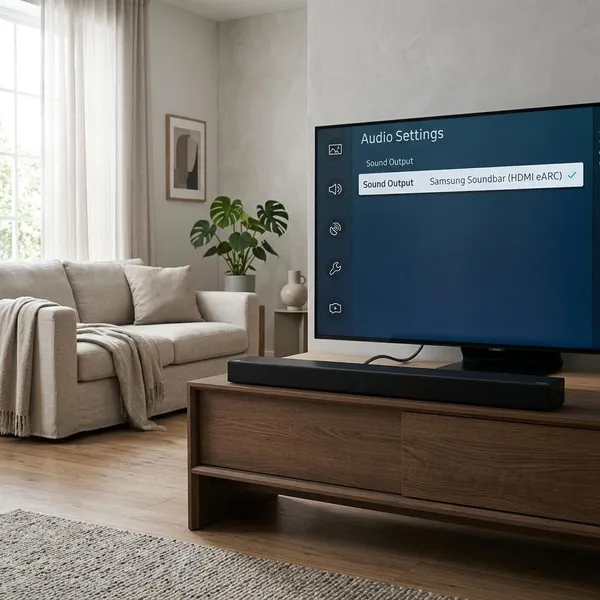 Samsung soundbar geluid instellen in het kort