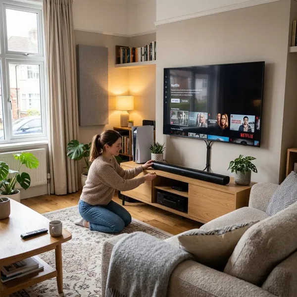 Dolby Atmos soundbar plaatsen