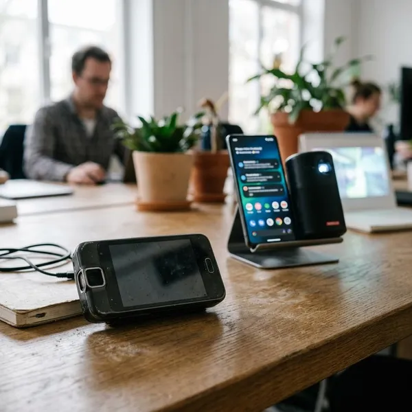 Wat bedoelen mensen met een telefoon met beamer