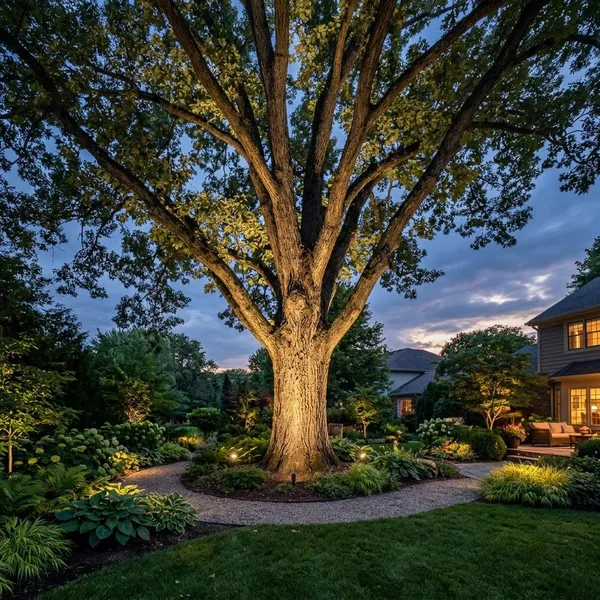 How to Light a Tree From Below