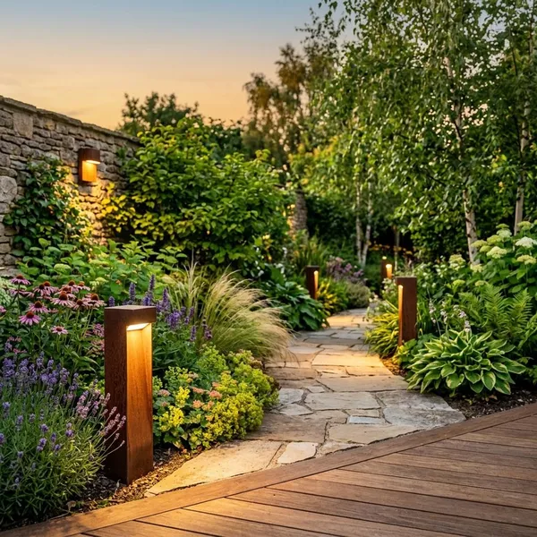 Where to Use Corten Steel Outdoor Lighting