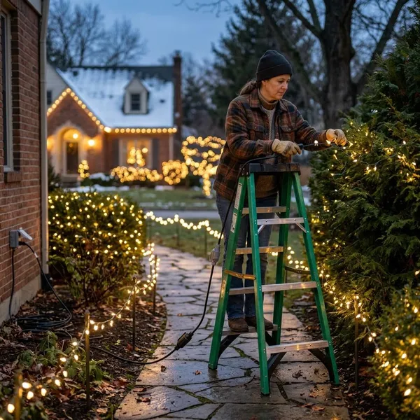 How to Plan Christmas Garden Lighting