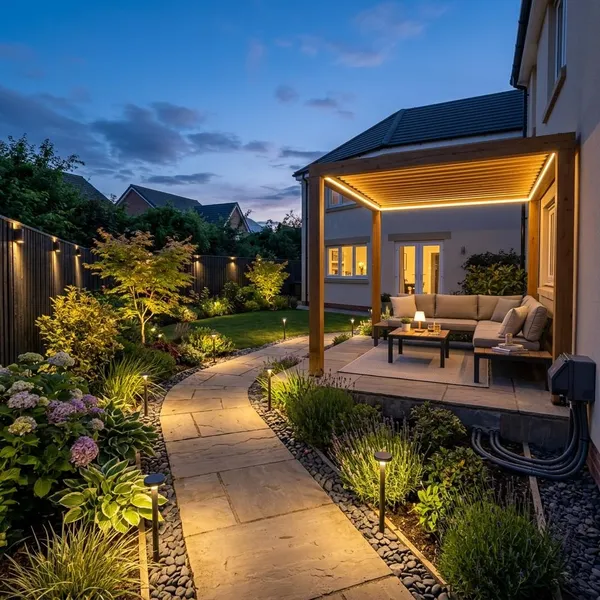 Hoe leg je tuinverlichting op stroom veilig aan