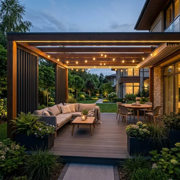 12V vs 230V Covered Patio Lighting