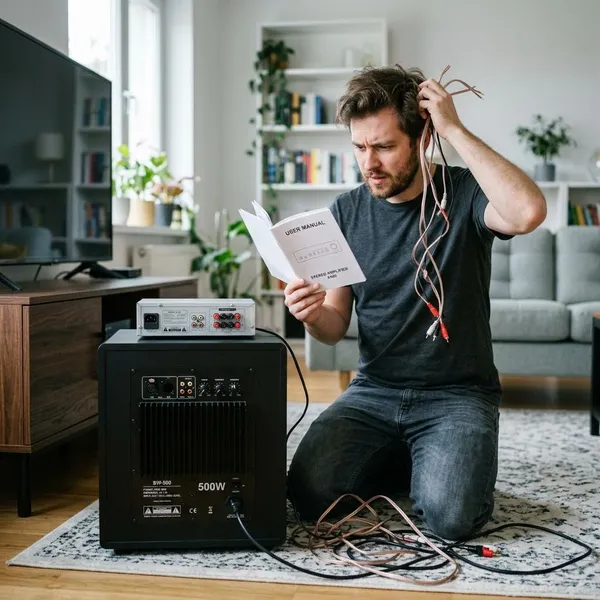 Subwoofer aansluiten op versterker