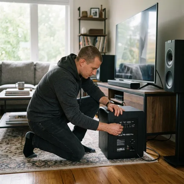 Waar plaats je een subwoofer