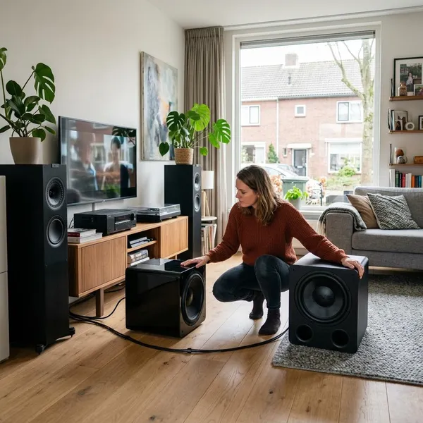 Hoe stel je een subwoofer goed af